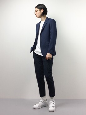 「HAMNETT（ハムネット）のアイテム（テーラードジャケット）」を使った、Yudai Ishiiさん（メンズ・178cm）の春コーディネート