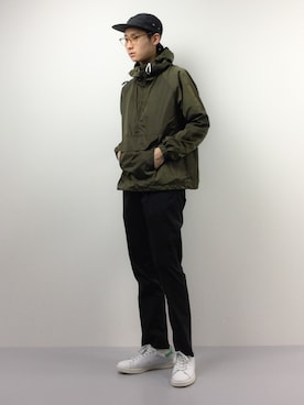 「TRANS CONTINENTS（トランスコンチネンツ）のアイテム（マウンテンパーカー）」を使った、Yudai Ishiiさん（メンズ・178cm）の春コーディネート