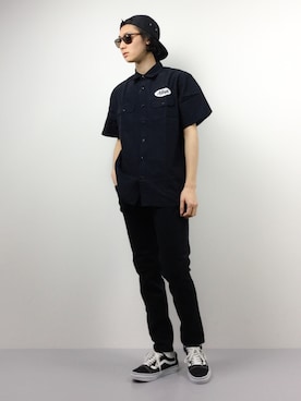 「PROJECT SR'ES（プロジェクトエスアールエス）のアイテム」を使った、Yudai Ishiiさん（メンズ・178cm）の春コーディネート