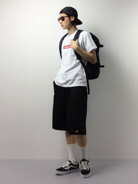 「Champion（チャンピオン）のアイテム（バッグ）」を使った、Yudai Ishiiさん（メンズ・178cm）の春コーディネート