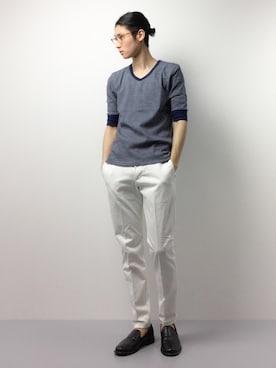「improves（インプローブス）のアイテム（チノパンツ）」を使った、Yudai Ishiiさん（メンズ・178cm）の春コーディネート
