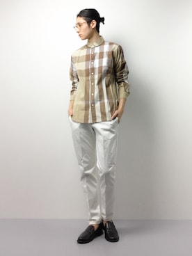 「improves（インプローブス）のアイテム（チノパンツ）」を使った、Yudai Ishiiさん（メンズ・178cm）の春コーディネート
