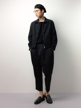 「BEAMS（ビームス）のアイテム（ハンチング/ベレー帽）」を使った、Yudai Ishiiさん（メンズ・178cm）の春コーディネート