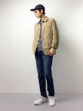 「SHIPS JET BLUE（シップスジェットブルー）のアイテム（ブルゾン）」を使った、Yudai Ishiiさん（メンズ・178cm）の春コーディネート