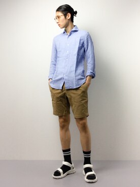 「FREAK'S STORE（フリークスストア）のアイテム（シューズ）」を使った、Yudai Ishiiさん（メンズ・178cm）の春コーディネート