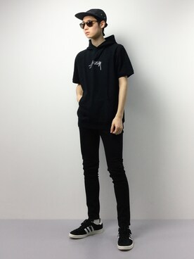 「MONKEY TIME（モンキータイム）のアイテム（デニムパンツ）」を使った、Yudai Ishiiさん（メンズ・178cm）の春コーディネート