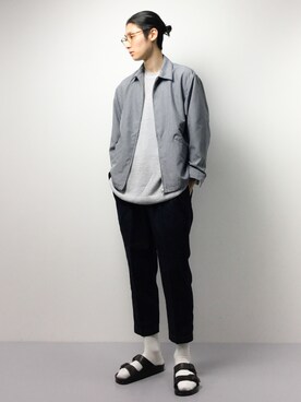 「MONKEY TIME（モンキータイム）のアイテム（デニムパンツ）」を使った、Yudai Ishiiさん（メンズ・178cm）の春コーディネート