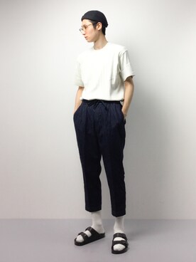 「MONKEY TIME（モンキータイム）のアイテム（デニムパンツ）」を使った、Yudai Ishiiさん（メンズ・178cm）の春コーディネート