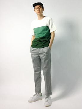 「SHIPS JET BLUE（シップスジェットブルー）のアイテム（Tシャツ/カットソー）」を使った、Yudai Ishiiさん（メンズ・178cm）の夏コーディネート