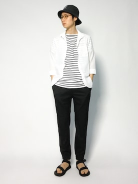 「SHIPS JET BLUE（シップスジェットブルー）のアイテム（シャツ/ブラウス）」を使った、Yudai Ishiiさん（メンズ・178cm）の夏コーディネート