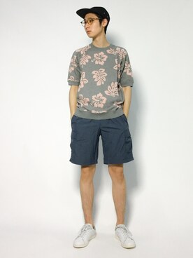 「SHIPS JET BLUE（シップスジェットブルー）のアイテム（Tシャツ/カットソー）」を使った、Yudai Ishiiさん（メンズ・178cm）の夏コーディネート
