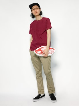 「VANS（バンズ）のアイテム（バッグ）」を使った、Yudai Ishiiさん（メンズ・178cm）の夏コーディネート