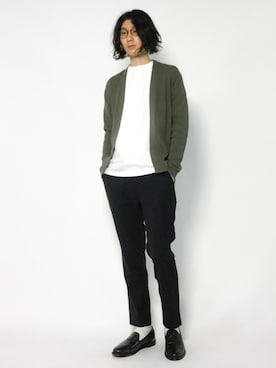 「SHIPS JET BLUE（シップスジェットブルー）のアイテム（カーディガン/ボレロ）」を使った、Yudai Ishiiさん（メンズ・178cm）の夏コーディネート