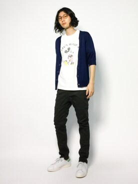 「ZIP FIVE（ジップファイブ）のアイテム（チノパンツ）」を使った、Yudai Ishiiさん（メンズ・178cm）の夏コーディネート