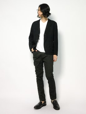 「ZIP FIVE（ジップファイブ）のアイテム（チノパンツ）」を使った、Yudai Ishiiさん（メンズ・178cm）の夏コーディネート