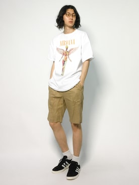 「NIRVANA（ニルヴァーナ）のアイテム」を使った、Yudai Ishiiさん（メンズ・178cm）の夏コーディネート