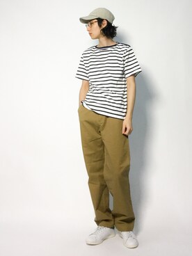 「SHIPS JET BLUE（シップスジェットブルー）のアイテム（Tシャツ/カットソー）」を使った、Yudai Ishiiさん（メンズ・178cm）の夏コーディネート