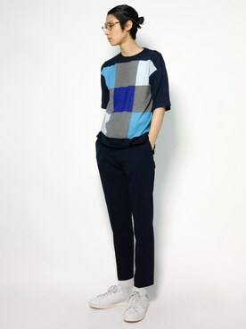 「SHIPS JET BLUE（シップスジェットブルー）のアイテム（ニット/セーター）」を使った、Yudai Ishiiさん（メンズ・178cm）の夏コーディネート