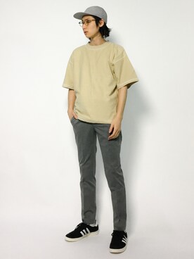 「MONKEY TIME（モンキータイム）のアイテム（Tシャツ/カットソー）」を使った、Yudai Ishiiさん（メンズ・178cm）の夏コーディネート