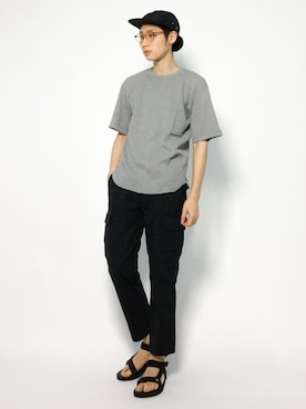 「SHIPS JET BLUE（シップスジェットブルー）のアイテム（Tシャツ/カットソー）」を使った、Yudai Ishiiさん（メンズ・178cm）の夏コーディネート