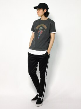 「L.H.P（エルエイチピー）のアイテム（パンツ）」を使った、Yudai Ishiiさん（メンズ・178cm）の夏コーディネート