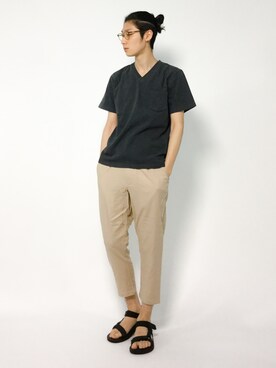 「AZUL by moussy（アズールバイマウジー）のアイテム」を使った、Yudai Ishiiさん（メンズ・178cm）の夏コーディネート