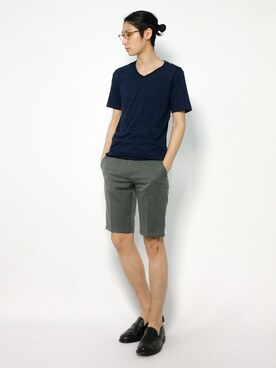 「SHIPS JET BLUE（シップスジェットブルー）のアイテム（Tシャツ/カットソー）」を使った、Yudai Ishiiさん（メンズ・178cm）の夏コーディネート