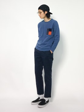 「VAN（バン）のアイテム（トップス）」を使った、Yudai Ishiiさん（メンズ・178cm）の夏コーディネート