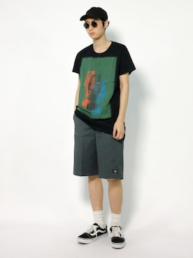 「glamb（グラム）のアイテム」を使った、Yudai Ishiiさん（メンズ・178cm）の夏コーディネート
