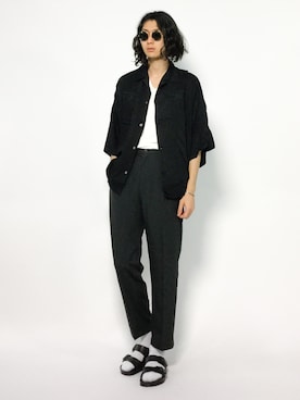 「unrelaxing（アンリラクシング）のアイテム」を使った、Yudai Ishiiさん（メンズ・178cm）の夏コーディネート