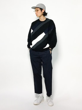 「STUDIOUS（ステュディオス）のアイテム（スウェット）」を使った、Yudai Ishiiさん（メンズ・178cm）の夏コーディネート