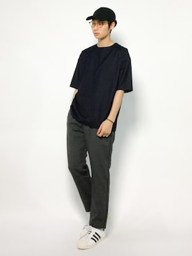 「ネイビー×グレー」｜Yudai Ishiiさん（メンズ・178cm・20代）の夏コーディネート