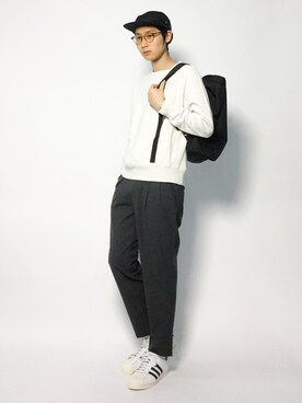 「BEAMS PLUS（ビームスプラス）のアイテム（スウェット）」を使った、Yudai Ishiiさん（メンズ・178cm）の夏コーディネート