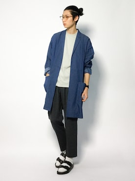 「AZUL by moussy（アズールバイマウジー）のアイテム」を使った、Yudai Ishiiさん（メンズ・178cm）の夏コーディネート