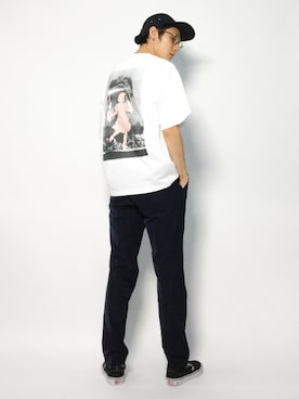 「MONKEY TIME（モンキータイム）のアイテム（Tシャツ/カットソー）」を使った、Yudai Ishiiさん（メンズ・178cm）の夏コーディネート