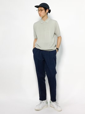 「ネイビー×グレー」｜Yudai Ishiiさん（メンズ・178cm・20代）の夏コーディネート