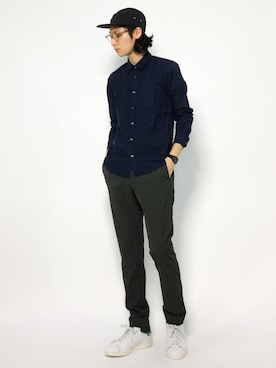 「ネイビー×グレー」｜Yudai Ishiiさん（メンズ・178cm・20代）の夏コーディネート