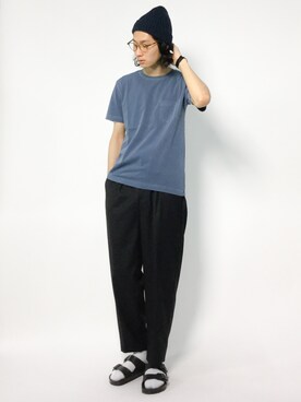 「MONKEY TIME（モンキータイム）のアイテム（その他パンツ）」を使った、Yudai Ishiiさん（メンズ・178cm）の夏コーディネート