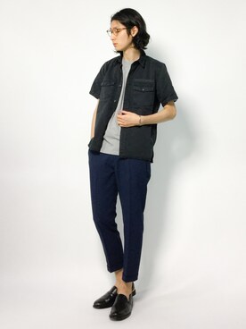 「MACKINTOSH PHILOSOPHY（ﾏｯｷﾝﾄｯｼｭ ﾌｨﾛｿﾌｨｰ）のアイテム」を使った、Yudai Ishiiさん（メンズ・178cm）の夏コーディネート
