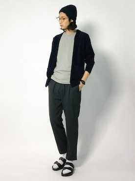 「ネイビー×グレー」｜Yudai Ishiiさん（メンズ・178cm・20代）の夏コーディネート