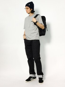 「STUDIOUS（ステュディオス）のアイテム（バッグ）」を使った、Yudai Ishiiさん（メンズ・178cm）の夏コーディネート