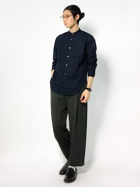 「ネイビー×グレー」｜Yudai Ishiiさん（メンズ・178cm・20代）の夏コーディネート
