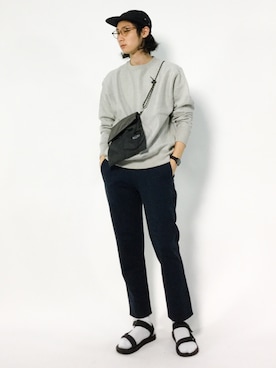 「MANASTASH（マナスタッシュ）のアイテム（バッグ）」を使った、Yudai Ishiiさん（メンズ・178cm）の秋コーディネート