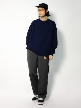 「ネイビー×グレー」｜Yudai Ishiiさん（メンズ・178cm・20代）の秋コーディネート
