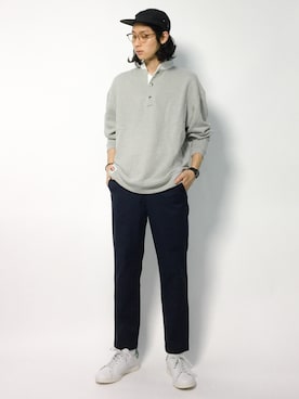 「ネイビー×グレー」｜Yudai Ishiiさん（メンズ・178cm・20代）の秋コーディネート