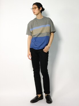 「jiggys shop（ジギーズショップ）のアイテム（チノパンツ）」を使った、Yudai Ishiiさん（メンズ・178cm・20代）の秋コーディネート