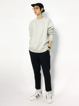 「ネイビー×グレー」｜Yudai Ishiiさん（メンズ・178cm・20代）の秋コーディネート
