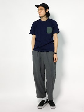 「ネイビー×グレー」｜Yudai Ishiiさん（メンズ・178cm・20代）の秋コーディネート