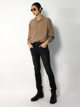 「jiggys shop（ジギーズショップ）のアイテム」を使った、Yudai Ishiiさん（メンズ・178cm・20代）の秋コーディネート