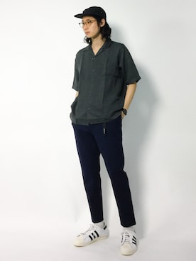 「ネイビー×グレー」｜Yudai Ishiiさん（メンズ・178cm・20代）の秋コーディネート